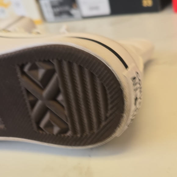 Converse All Star White Canvas High-Tops - Picture 4 of 7